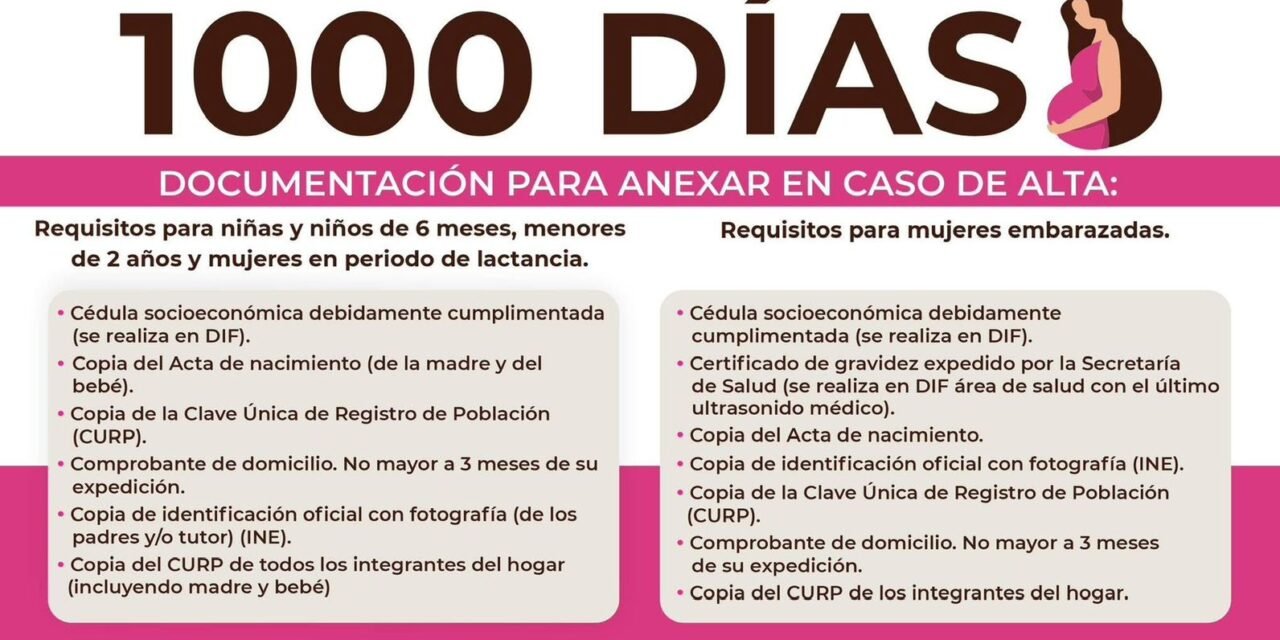 Invita DIF-Reynosa a registrarse en el programa “Voluntad de Ayudar en los Primeros 1000Días”