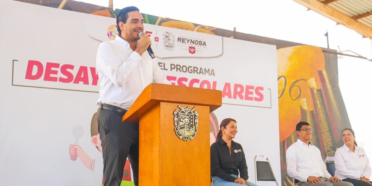 Inauguró Carlos Peña Ortiz programa Desayunos Escolares 2025 en escuela primaria Benito Juárez
